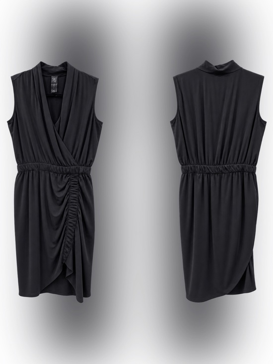 Zero + Maria Cornejo Dresses & Skirts - Maria Cornejo Black Draped Wrap Dress – Size 10 – Made in New York